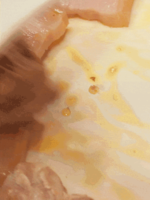 另起一鍋，將咸肉、鮮肉 翻炒出香味