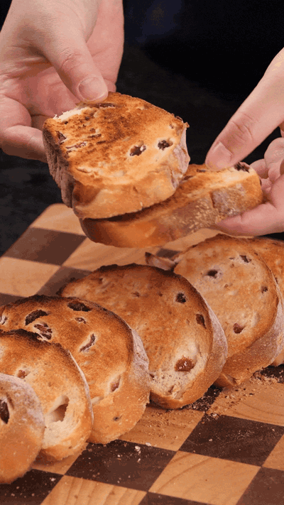 歐包切片，復(fù)烤烤脆