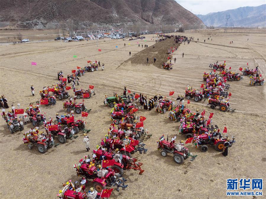 (社會)(1)西藏:載歌載舞迎開耕 (社會)(1)西藏:載歌載舞迎開耕